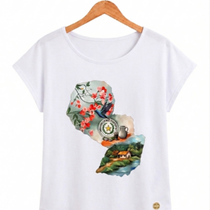 Blusa Mapa del Paraguay – Arte Exclusivo de Lucineia Mallmann